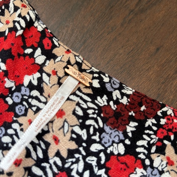 Free People Floral Print Cut-out Women's Dress Size Small - Picture 5 of 9